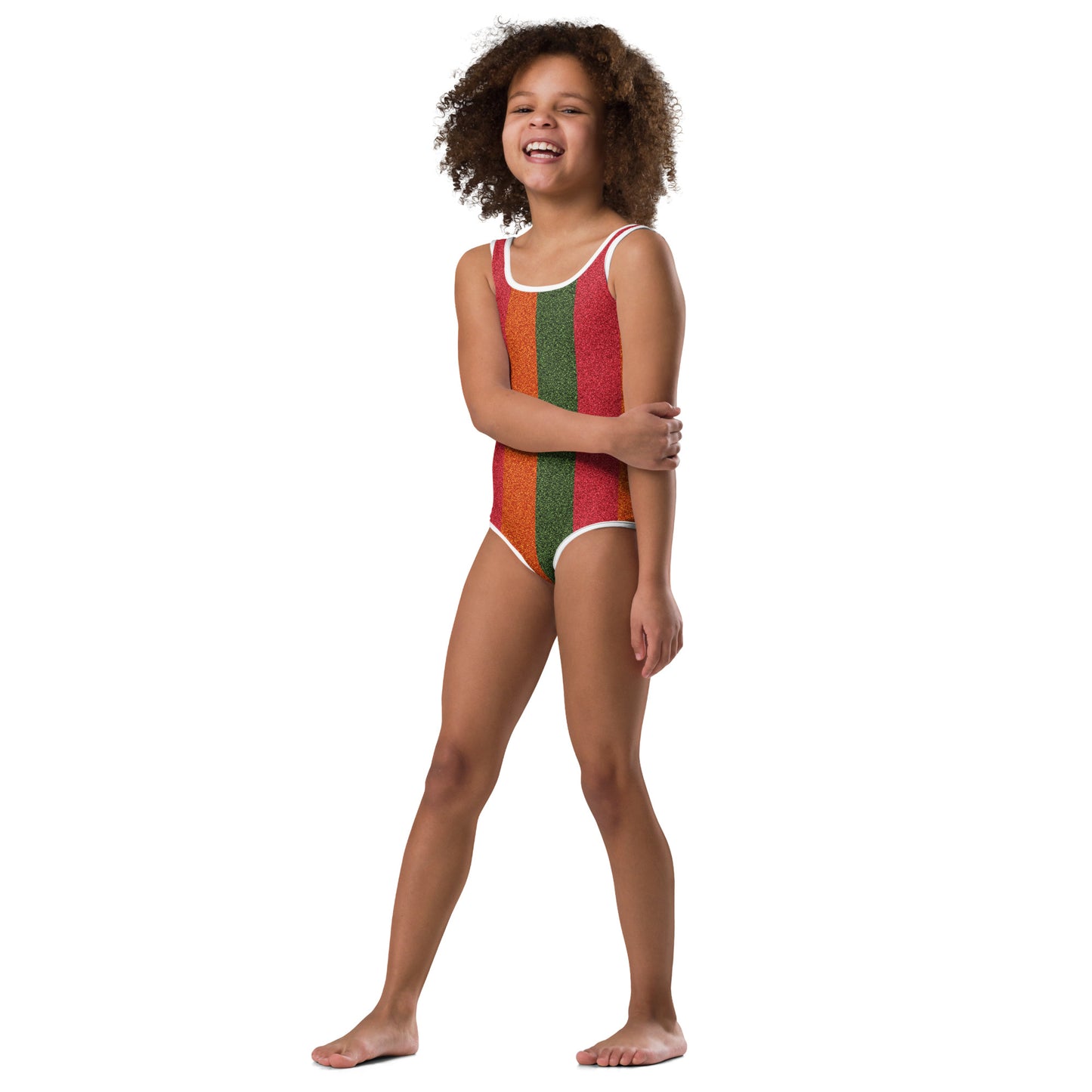 Anti Hero inspired Kids Striped Swimsuit - Bodysuit - "Shimmer like" Print Bathing Suit - Cosplay Costume Halloween - Fan Merch - Eras Tour Outfit