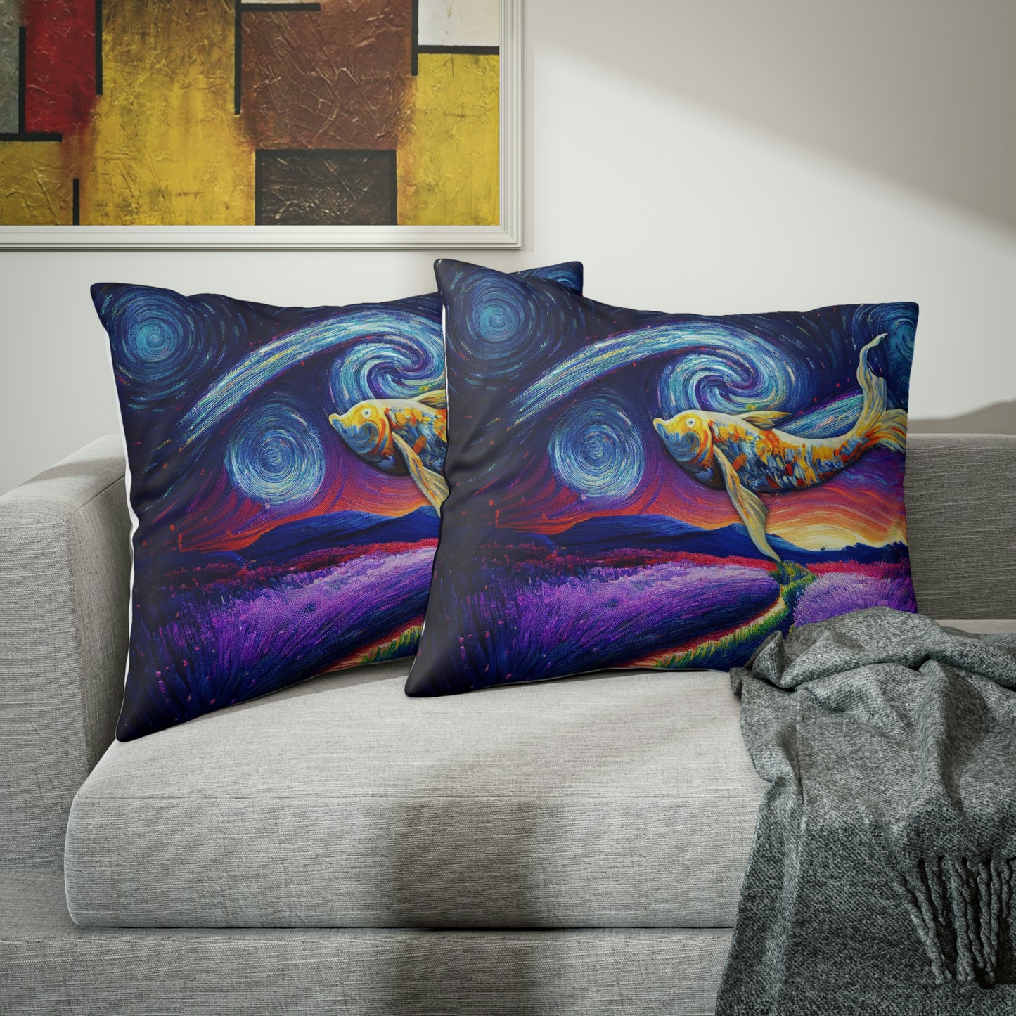 Lavender Haze Pillow Sham - Inspired by Van Gogh - Swiftie Merch Gift